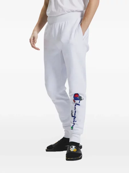 Pantaloni de jogging Champion alergare alb