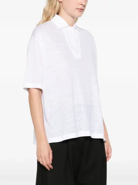 Tricou polo Loro Piana alb