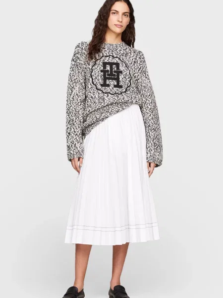 Довга плісирована спідниця Tommy Hilfiger біла