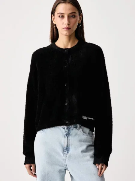 Karl Lagerfeld Jeans cardigan pentru femei negru