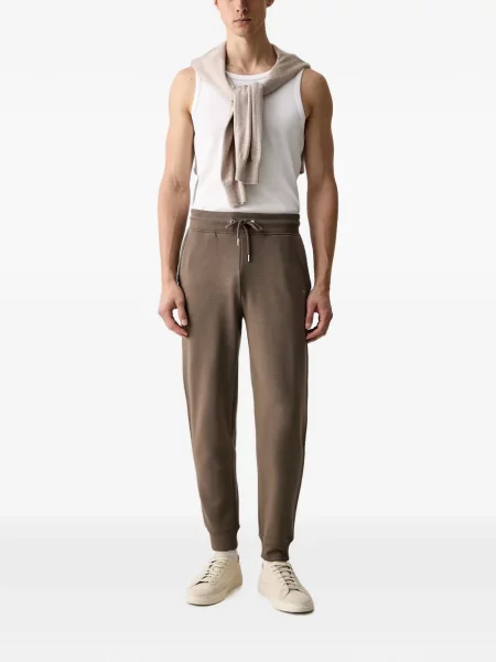 Pantaloni Gant alergare cu cordon maro