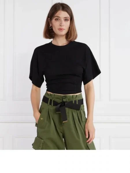 Pinko Tricou | Cropped Fit negru