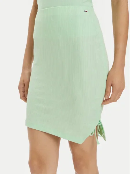 Tommy Jeans Fustă mini verde