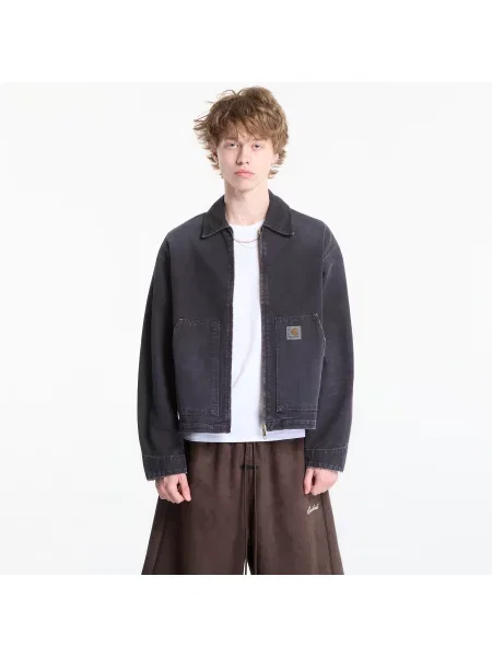 Bunda Carhartt WIP OG Arcan Jacket UNISEX Black/ Black Destroy Wash M černá