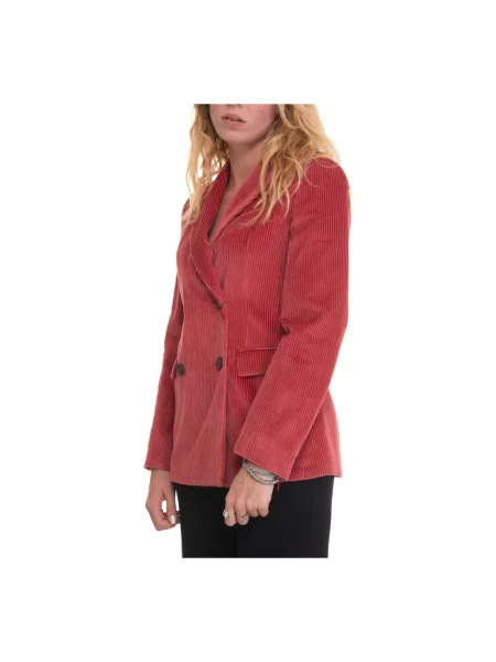 Marynarka Weekend Max Mara dwurzędowa czerwona