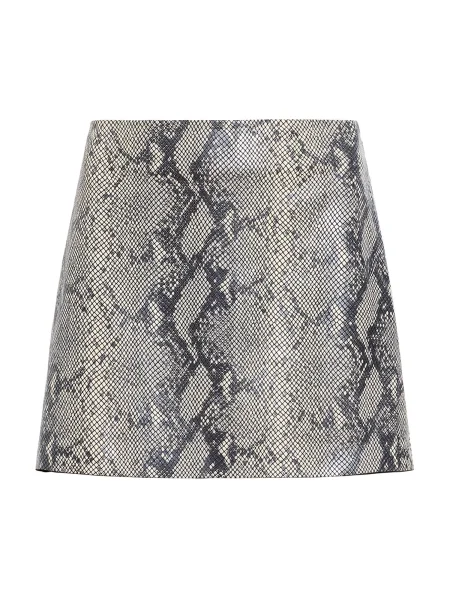 Fustă din piele Allsaints alb