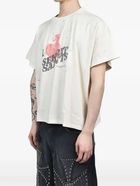 Tricou Sekrit cu imagine alb