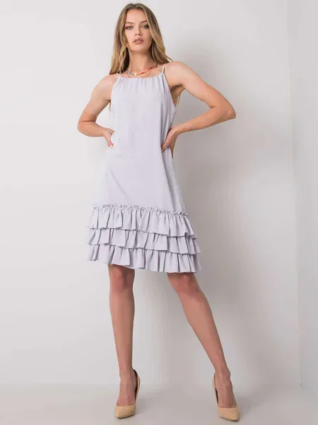Odgovarati haljina Fashionhunters siva