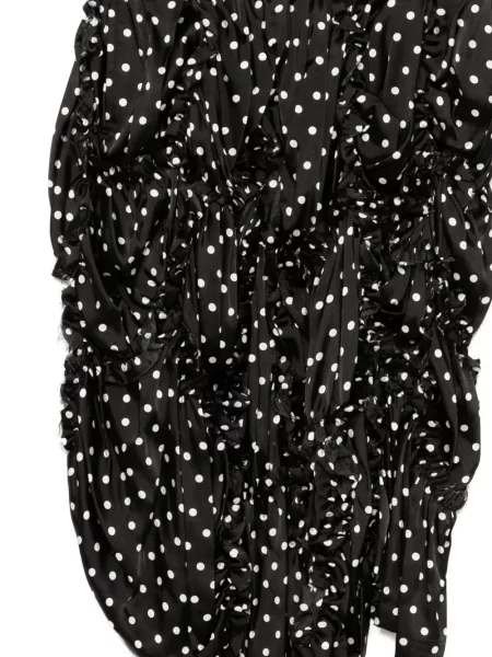 Fustă Black Comme Des Garçons cu buline negru