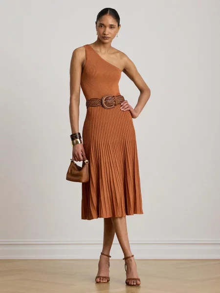 Lauren Ralph Lauren Pletena obleka oksid