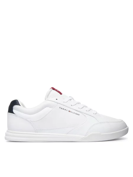 Tenisice Tommy Hilfiger Low Pro Cupsole Perf Leather bijela