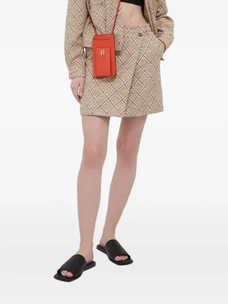 Mała mały spódnica mini Samsoe Samsoe brązowa