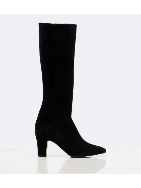 Cizme Manolo Blahnik din piele de căprioară negru