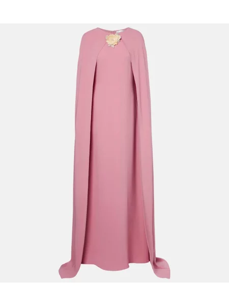 Rochie Oscar De La Renta de mătase roz