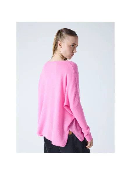 Ponczo Absolut Cashmere z kaszmiru różowe