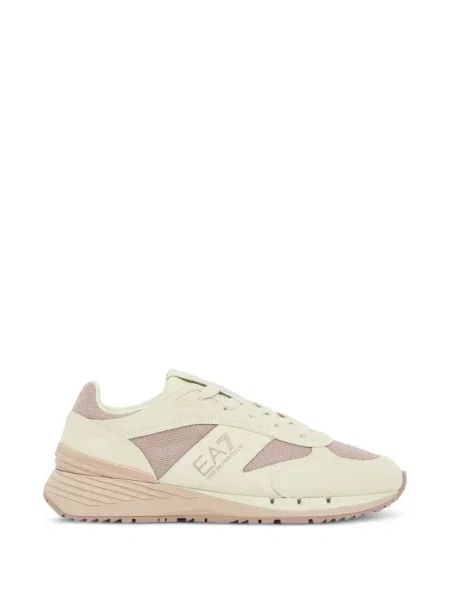 Sneakerși Ea7 Emporio Armani din piele cu imagine gri