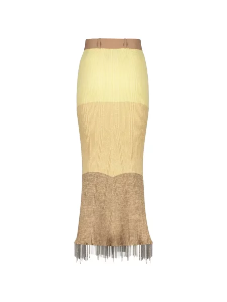 Fusta maxi Ellery tricotate galben