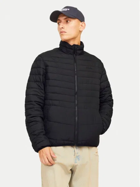 JACK & JONES Geacă de primăvară-toamnă JJESTATE' negru