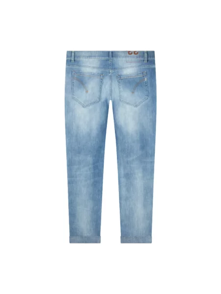 Skinny jeansy Dondup niebieskie