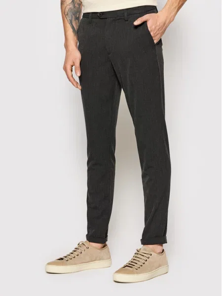 Chino kalhoty Jack & Jones šedé