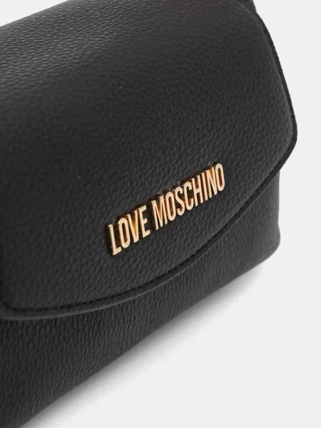 Кожаная сумка через плечо Love Moschino