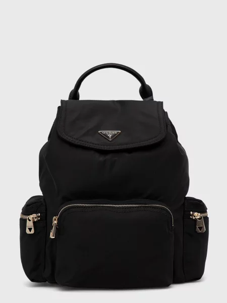 Раница Guess малък с изчистен дизайн черно