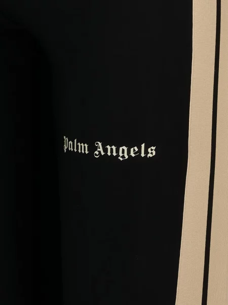 Ριγέ παντελόνι Palm Angels με σχέδιο μαύρο
