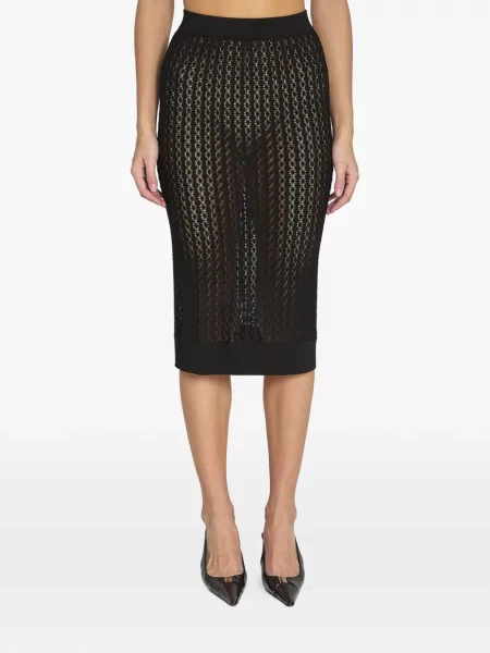 Fustă Saint Laurent tricotate negru