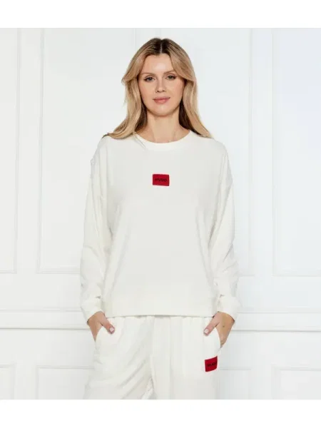Hugo Bodywear Hanorac NEVE | alb
