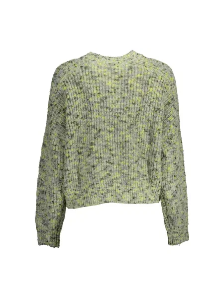 Wielobarwność sweter Desigual zielony
