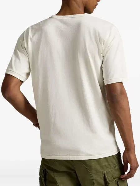 Kratak samt polo majica Polo Ralph Lauren s vezom crna