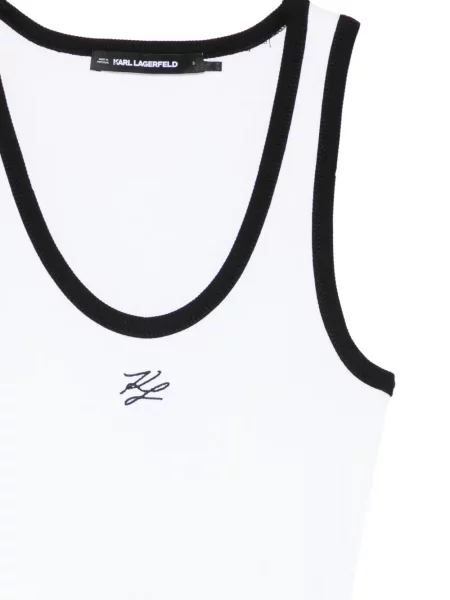 Top Karl Lagerfeld cu autograf alb