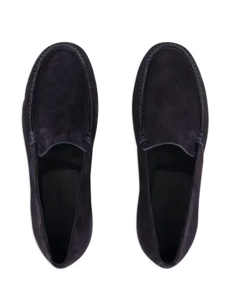 Pantofi loafer Manolo Blahnik din piele de căprioară albastru