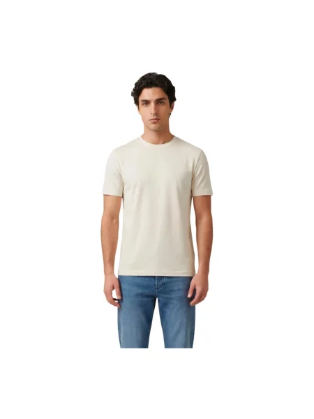 T-shirt o kroju regular fit z okrągłym dekoltem Antony Morato beżowa