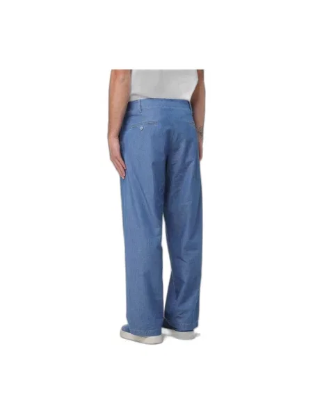 Jeansy straight leg Emporio Armani niebieskie