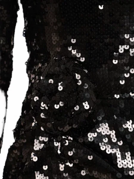 Rochie mini Rotate Birger Christensen cu paiete negru