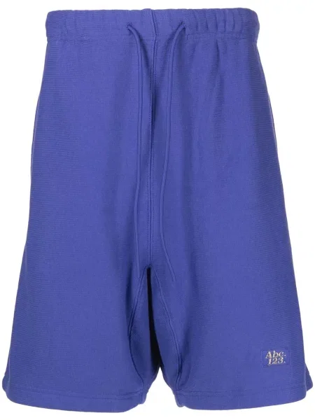 Pantaloni scurți Advisory Board Crystals cu broderie albastru