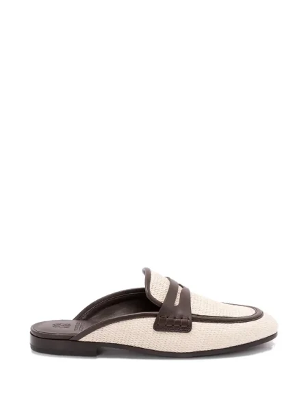 Papuci tip mules Brunello Cucinelli din piele