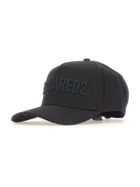 Czapka z daszkiem Dsquared2 czarna