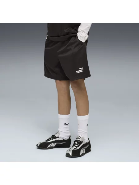 PUMA Młodzieżowe szorty o luźnym kroju Essentials z siateczką Akcesoria czarny