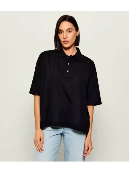 Tricou polo Ami Paris negru