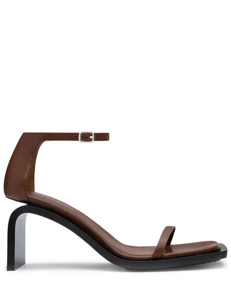 Sandale Courreges din piele maro