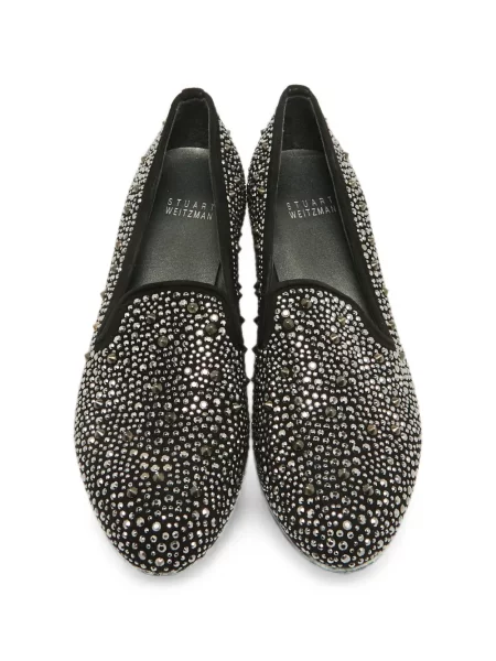 Pantofi loafer Stuart Weitzman din piele de căprioară negru