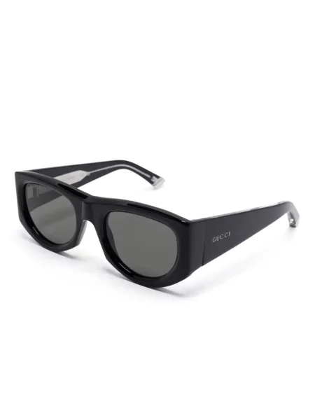 Ochelari de soare Gucci Eyewear cu imprimeu geometric negru