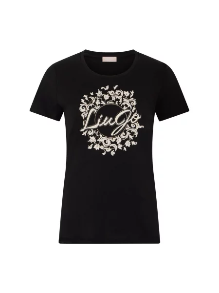 Liu Jo Tricou negru / murdar alb
