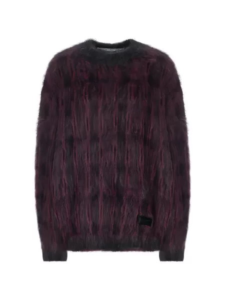 Pulover Alexander Wang în carouri roz