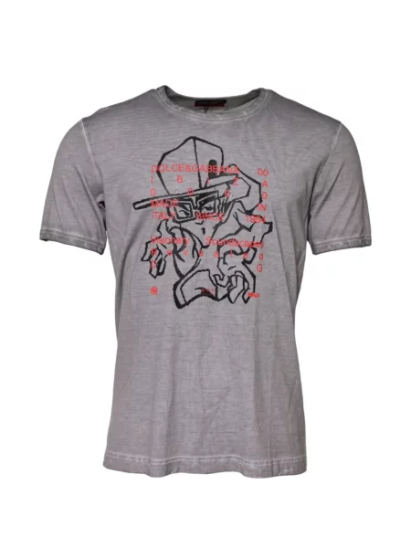 Tricou Dolce & Gabbana cu imagine gri