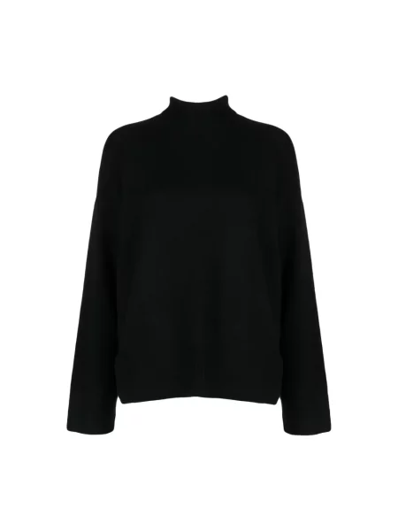 Sweter z golfem Le Kasha czarny