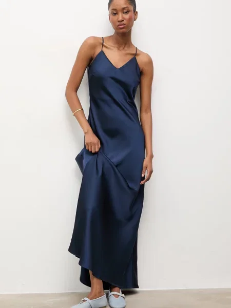 Answear.LAB velúr balerina kék