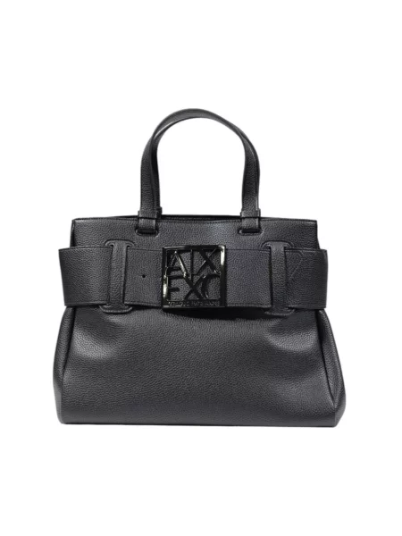 Torebka Armani Exchange skórzana czarna